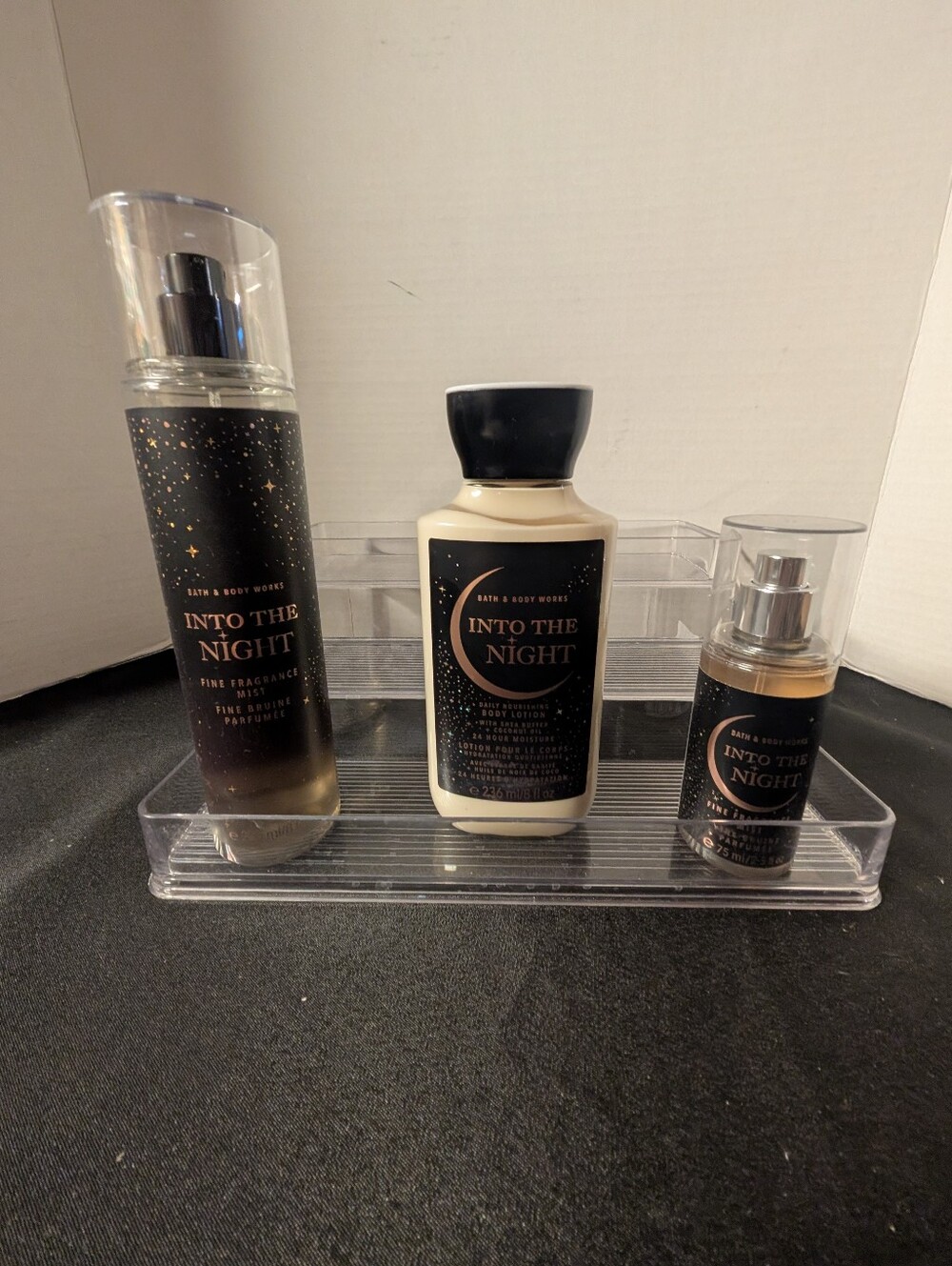 New Bath & Body Works Into the Night Bundle Lot Spray Lotion Full Size & Travel